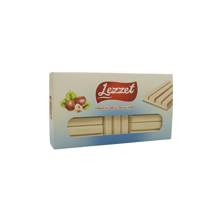 Lezzet Kat Fingers with White Chocolate & Hazelnut 1kg