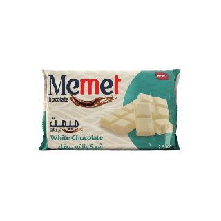 Memet White Coverture Chocolate 2.5kg