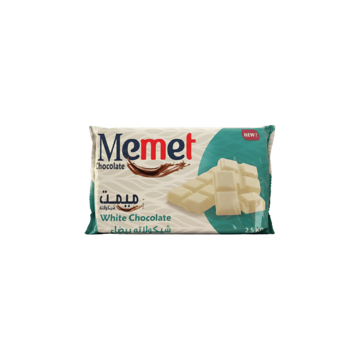 Memet White Coverture Chocolate 2.5kg